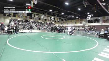 144 lbs Cons. Round 2 - Owen Kistler, Gilbert vs Kanoa Brown, Shasta Charter