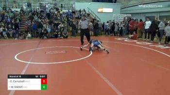 55 lbs Prelims - Deklan Campbell, West Allegheny vs Walker Gaskill, East Liverpool