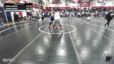 215 lbs 5th Place Match - Joseph Fierro, Clovis vs Mateo Jimenez, St Francis