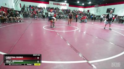 125 lbs Semifinal - Christina Osorio, Downey vs Nelly Hernandez, Laguna Hills