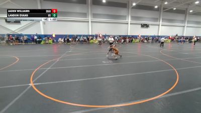 120 lbs Champ. Round 2 - Jaden Williams, Unattached vs Landon Evans, Unattached