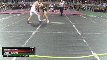 D1-190 lbs Cons. Round 1 - Robbie Gossard, Bedford HS vs Jacob Millward, Hudsonville