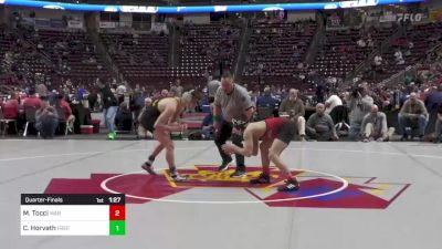 121 lbs Quarterfinal - Marco Tocci, Warwick vs Christian Horvath, Freedom