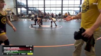 J-12 lbs Quarterfinal - Braden Anderson, Siouxland Wrestling Academy vs Holden Zamastil, Hammerin Hawks