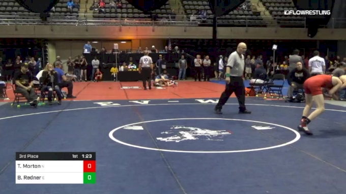 105 lbs 3rd Place - TJ Morton, N vs Brett Redner, E