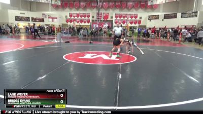 70 lbs Cons. Round 2 - Lane Weyer, Pursuit Wrestling Minnesota vs Briggs Evans, Heartland Wrestling Academy