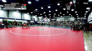 215 lbs 1st Place Match - Michael Howard, Temecula Valley vs Zander Laduke, Chaparral