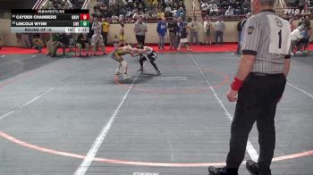 85_B lbs Round Of 16 - Cayden Chambers, Grove City vs Lincoln Wynn, Line Mountain