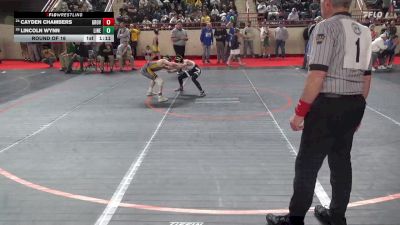 85_B lbs Round Of 16 - Cayden Chambers, Grove City vs Lincoln Wynn, Line Mountain