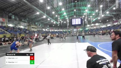 135 lbs Round Of 16 - Zavien Barron, Fort Lupton MS vs Elijah Garcia, Center Middle School