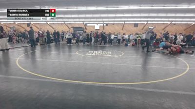 295 lbs Quarterfinal - John Robyck, Pine City vs Lewis Rumsey, Williamsport