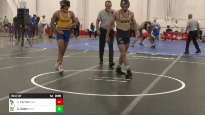 157 lbs Rd Of 32 - Jose Farias, Cal State Bakersfield vs Devon Deem, Navy