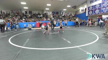 40 lbs Rr Rnd 3 - Ollie Fixico, Red Ryder Wrestling Club vs Cruz Williams, Harrah Little League Wrestling