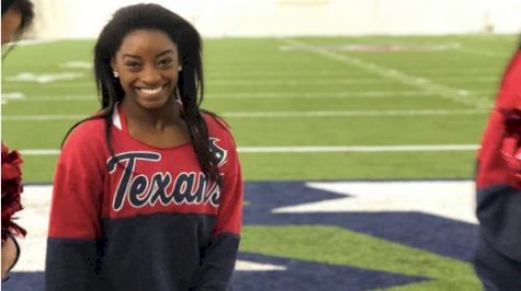 Simone Biles Becomes Honorary Texans Cheerleader
