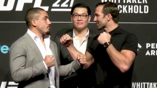 Robert Whittaker And Luke Rockhold Square Up In Perth