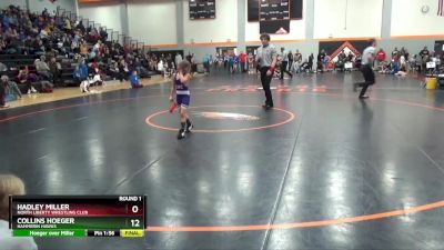 GPW-2 lbs Round 1 - Ellie Schmadeke, Waverly Area Wrestling Club vs Ava Brenneman, Golden Hawk Wrestling Club