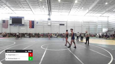 172 lbs Consi Of 8 #2 - Keegan Espinoza, AZ Heat vs Giovanni Richardson, Mat Mavericks