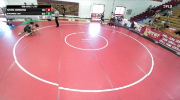 126 lbs 1st Place Match - Chris Jiemenez, Downey High School vs Kaiden Lim, War Room Wreslting Club