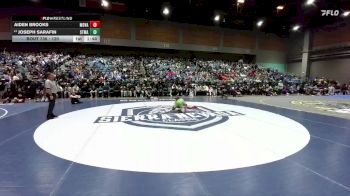 120 lbs Champ. Round 2 - Joseph Sarafin, St. Mary`s vs Aiden Brooks, Moapa Valley