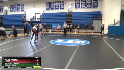 141 lbs Cons. Round 1 - Elliot Cooney, Cornell College vs Miles Palmer, Chicago