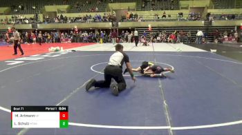 50 lbs Round 4 - Miles Artmann, New Prague vs Logan Schulz, Hammer Time Wrestling Academy