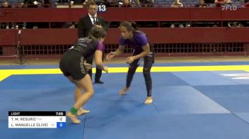 TAYLER M. RESURIZ vs LARISSA MANUELLE OLIVEIRA DOS SA 2023 Pan IBJJF Jiu-Jitsu No-Gi Championship