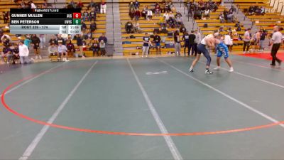 174 lbs Quarterfinal - Gunner Mullen, Augustana vs Ben Peterson, UW-Eau Claire