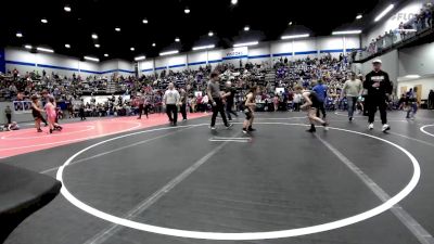 90 lbs Consolation - Julietta Valencia, Midwest City Bombers Youth Wrestling Club vs Jack Freeland, Norman North
