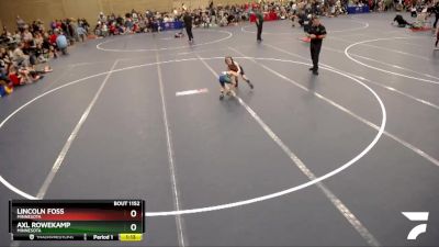 53-58 lbs Cons. Round 1 - Lincoln Foss, Minnesota vs Axl Rowekamp, Minnesota