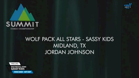 Wolf Pack All Stars - Sassy Kids [2025 Mini Coed - Hip Hop Prelims] 2025 The Dance Summit