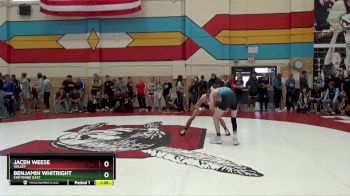 120 lbs Champ. Round 1 - Jacen Weese, Valley vs Benjamin Whitright, Cheyenne East