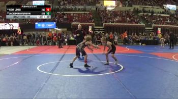 89 lbs Champ. Round 1 - Jackson Iverson, Falls Academy vs Levi Legg, Sidney Wrestling Club