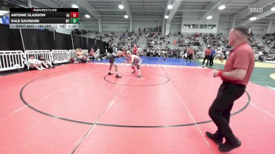 160 lbs 7th Place - Antoine Glasgow, GA vs Kale Baumann, MT