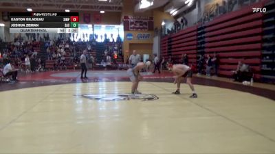 149 lbs Quarterfinal - Easton Biladeau, Simpson vs Joshua Zeman, St. Ambrose University