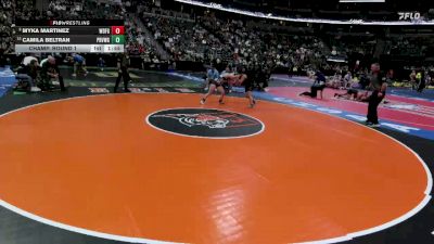 G145-5A Champ. Round 1 - Camila Beltran, Prairie View High School Girls vs Myka Martinez, Widefield Girls