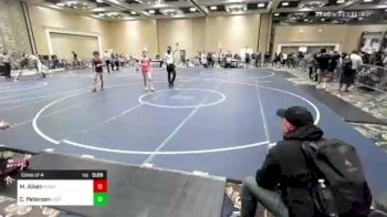 109 lbs Consi Of 4 - Mason Aiken, American Falls WC vs Clark Petersen, East Idaho Elite