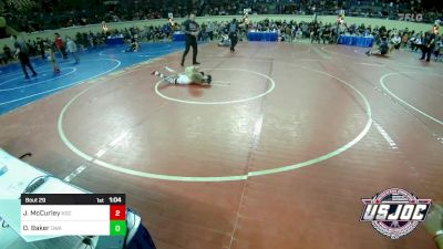 88 lbs Round Of 16 - Jackson McCurley, Norman Grappling Club vs Oliver Baker, Oklahoma Wrestling Academy