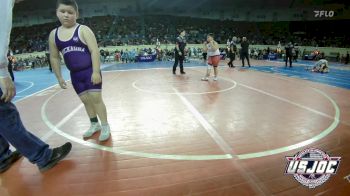 Quarterfinal - Hunter Ramey, Mustang Bronco Wrestling Club vs Mason Martin, Chickasha Youth Wrestling