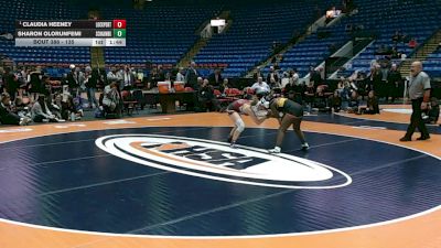 135 lbs 1st Place Match - Claudia Heeney, Lockport (Twp.) vs Sharon Olorunfemi, Schaumburg (H.S.)