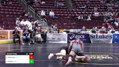 142 lbs Quarterfinal - Samantha Monroe, Delaware Valley-G vs Jessica Ayala, Garnet Valley-G