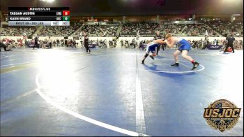 160 lbs Consi Of 8 #2 - Taegan Austin, Sperry Wrestling Club vs Kash Brand, OKC Saints Wrestling