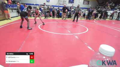 80-85 lbs Rr Rnd 1 - Presley Williams, Sperry Wrestling Club vs Allison Brannon, Pitbull Wrestling Academy