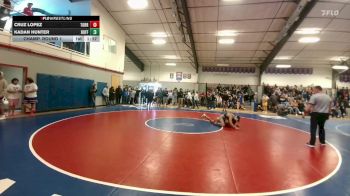 132 lbs Champ. Round 1 - Cruz Lopez, Torrington vs Kadan Hunter, Buffalo