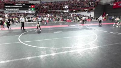 63 lbs Champ. Round 2 - Brecken Reynolds, Prairie Wrestling vs Hudson Knoop, Hayward