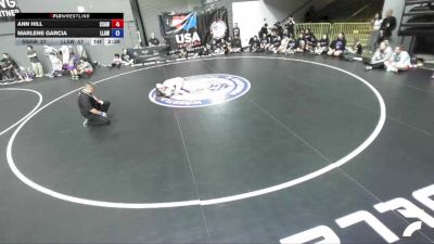 100 lbs Ann Hill, SAWA - Sacramento Area Wrestling Association vs Marlene Garcia, LAWA - Los Angles Wrestling Association