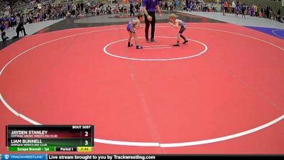 49 lbs Quarterfinal - Liam Bunnell, Umpqua Wrestling Club vs Jayden Stanley, Cottage Grove Wrestling Club