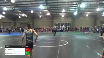 85 lbs Quarterfinal - Parker Lovett, Warner Youth Wrestling vs Kiah Locust, Cowboy WC