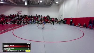 132 lbs Cons. Semi - Logan Rogge, Pueblo County vs August Soto, Broomfield