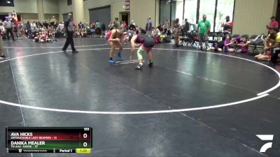 155 lbs Round 1 (4 Team) - Ava Hicks, Untouchable Lady Reapers vs Danika Mealer, TN AAU- Havok