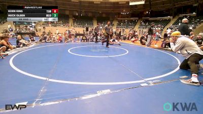 70 lbs Rr Rnd 1 - Koen King, Team Tulsa NDT vs Huck Olsen, MOJO Mulisha 9U